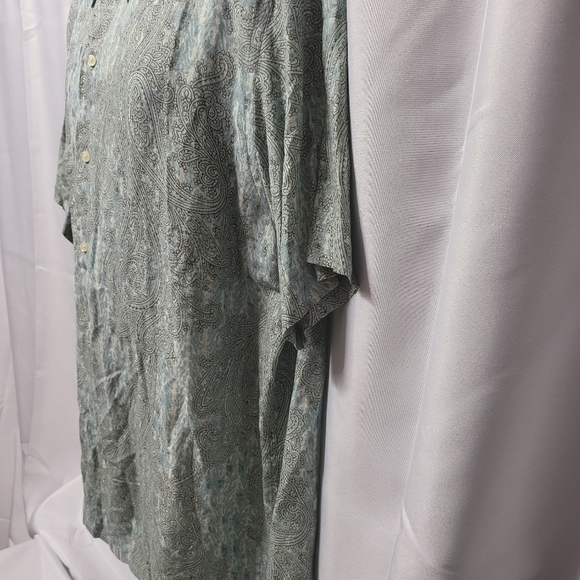 ♥️EUC TASSO ELBA MEN'S PAISLEY WOVEN SHIRT - Picture 5 of 7